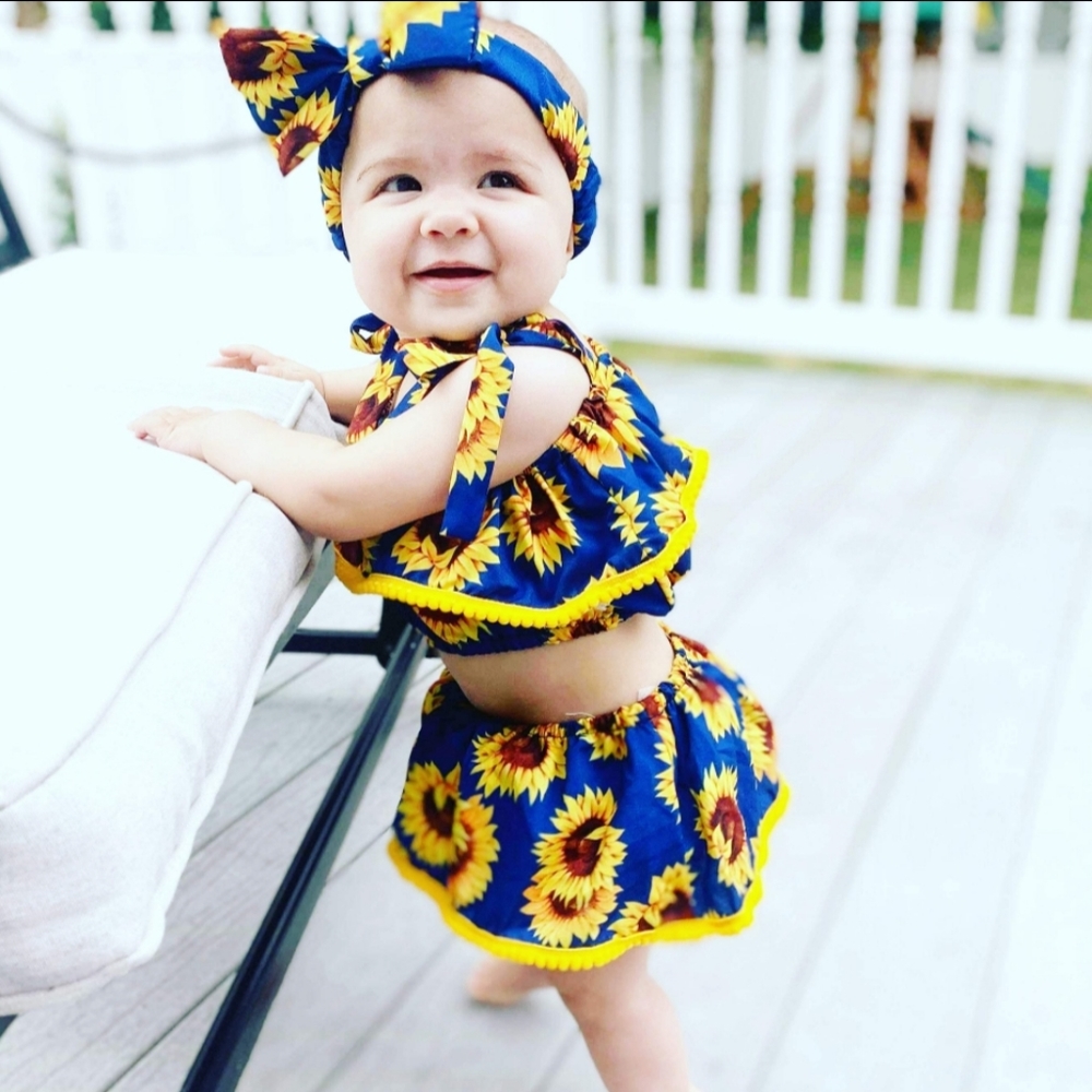Sunflower Skirt Set